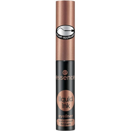 Essence Cosmetics Liquid Ink Waterproof Eyeliner Brown with Brush