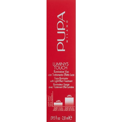 PUPA Milano Luminys Touch Face Illuminator with Light Effect Treatment 2.8ml Luminous Peach