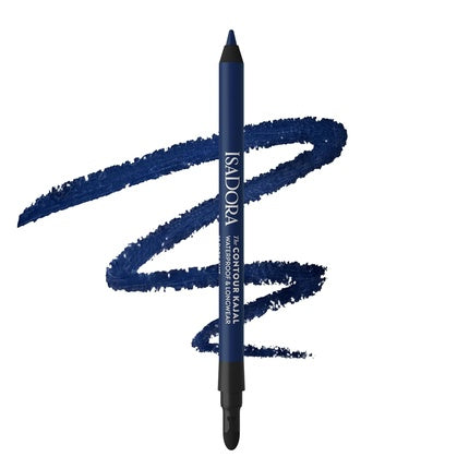 IsaDora Perfect Contour Kajal Black Eyeliner Pencil for Smokey Eyes - Highly Pigmented and Hypoallergenic - Easy Application