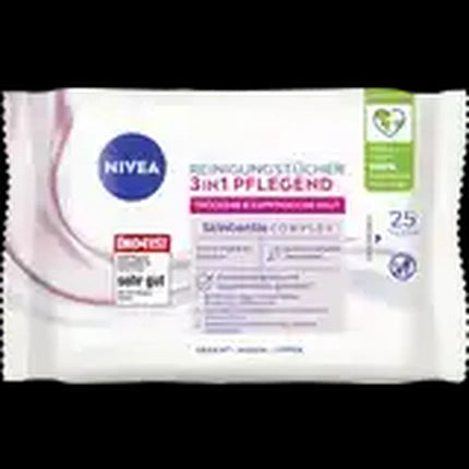 Nivea 3in1 Caring Cleansing Wipes For Dry Skin