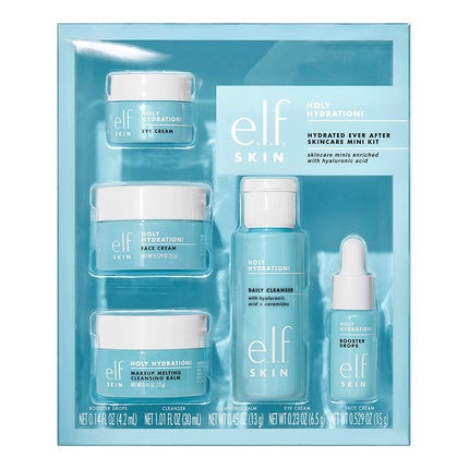 elf SKIN Hydrated Ever After Skincare Mini Kit Cleanser Makeup Remover Moisturizer & Eye Cream