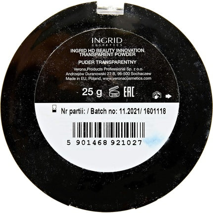 Ingrid Cosmetics HD Transparent Powder by Innovation