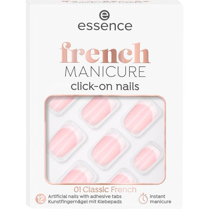 Essence French Manicure Click-On Nails 12pcs