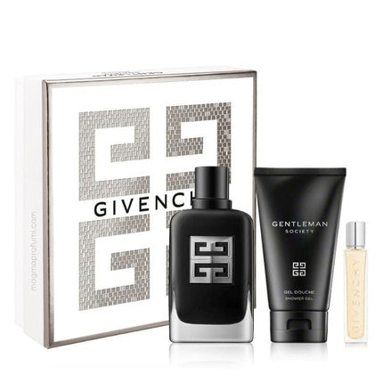 Givenchy Gentleman Society Eau de Parfum 100ml + Givenchy Gentleman Society Shower Gel 75ml + Travel Size 12.5ml Men's Box