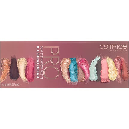 Catrice Pro Slim Eyeshadow Palette Blushing Ocean 14 Colors Vegan and Nanoparticle Free 10.6g