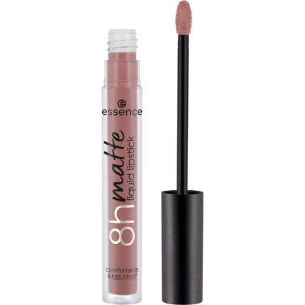 Essence 8h Matte Liquid Lipstick Highly Pigmented with Smudge-proof Matte Finish Vegan and Cruelty Free 02 Silky Hazelnut