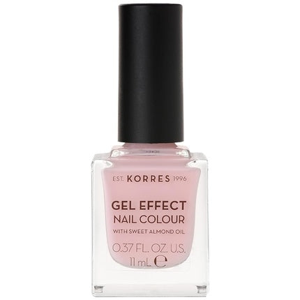KORRES Sweet Almond Nail Colour 05 Candy Pink Vegan Nail Polish with Gel Effect 11ml