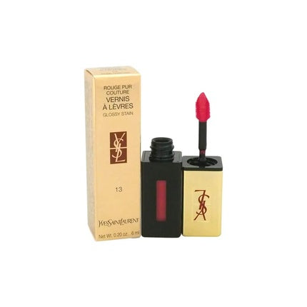 Yves Saint Laurent Rouge Pur Couture Glossy Lip Stain 13 Rose Tempura 0.2 Fl Oz