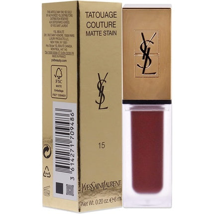 Yves Saint Laurent Tatouage Couture Matte 15 Violet Conviction Lip Stain 6ml