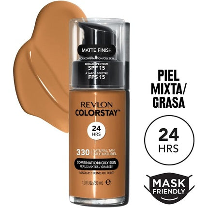 Revlon Colorstay Liquid Foundation Makeup for Combination/Oily Skin SPF 15