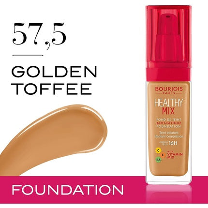 Bourjois Healthy Mix Foundation 57.5 Golden Toffee 30ml