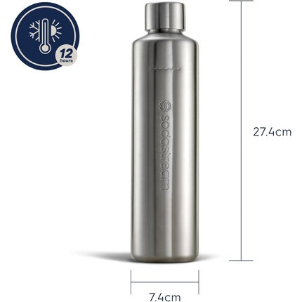 Sodastream 0.8L Duo Thermic Metal Bottle Stainless Steel