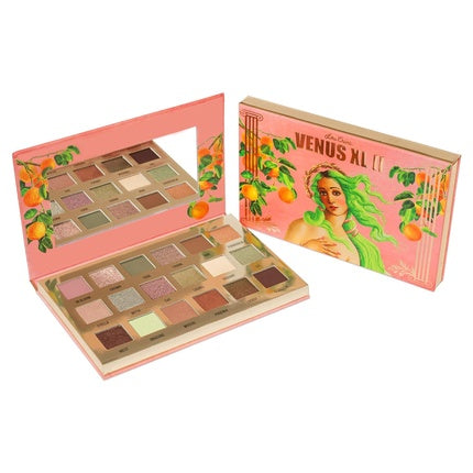Lime Crime Eye & Face Palette Venus XL II 18 Highly Pigmented Matte and Metallic Shades of Earthy Tones in Pinks Neutrals & Greens Mirrored Box