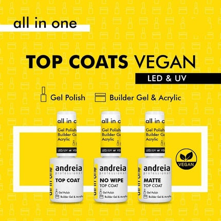 Andreia Professional Matte Top Coat for Gel Polish and Acrylic 10.5ml