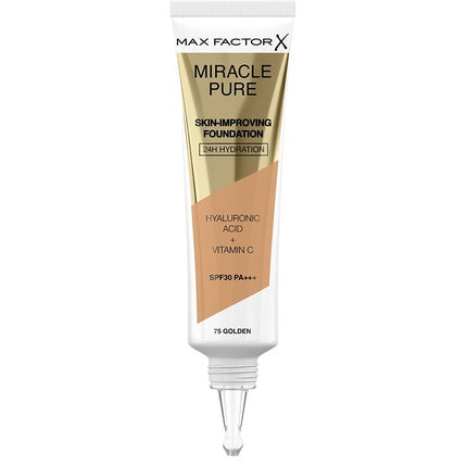 Max Factor Miracle Pure Skin Improving Foundation with SPF 30 30ml - Shade 75 Golden