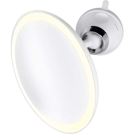 Medisana CM 850 Round Cosmetic Mirror with Strong Suction Cup and LED Lighting 19cm Diameter 5x Magnification