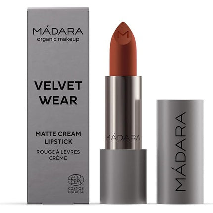 MÁDARA Organic Skincare Velvet WEAR Matte Cream Lipstick #33 Magma 3.8g