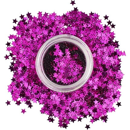 Purple Cosmetic Glitter Stars for Face