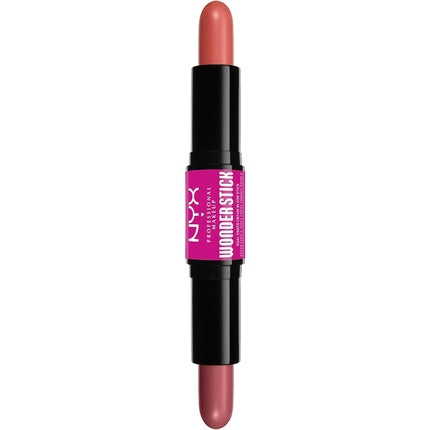 NYX Professional Makeup Blush with Hyaluronic Acid Blendable Texture Vegan Wonder Stick Honey Orange and Rose 02 Honey Orange and Rose