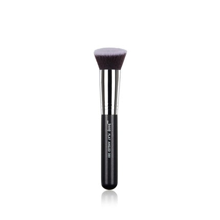 Jessup Blush Makeup Brush Beauty Cosmetic Tool Flat Angled Liquid Synthetic Hair 1 Piece Black/Silver B089-089 C-B089-089
