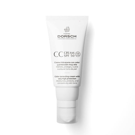 FARMA DORSCH CC Cream SPF 50 Tinted Day Cream with Sun Protection Makeup Tinted Moisturizer Tinted Sunscreen Face Toning Cream with Vitamin C and E 50ml