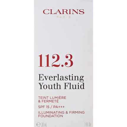 Clarins Everlasting Youth Fluid 112.3 Sandalwood 30mL SPF15 Makeup for Women