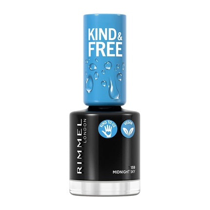 Rimmel Kind & Free Clean Nail Polish 8ml, 159 Midnight Sky nail polish