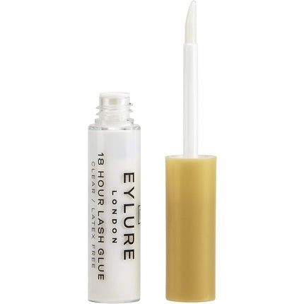 Eylure 18 Hour Lash Glue Clear Finish - 4.5ml Latex-Free Eyelash Adhesive