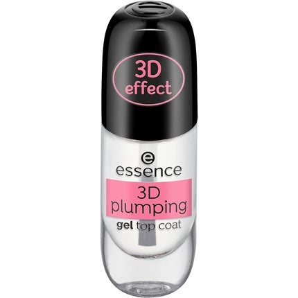 Essence 3D Plumping Gel Top Coat Transparent Long-lasting Gel-like Intensive Shine