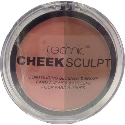 Technic Cheek Sculpt Contouring Duo Blusher & Brush - Peachy