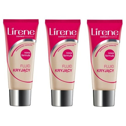 Lirene Concealing Foundation Camouflaging Imperfections With Vitamin E 22 Natural 30ml