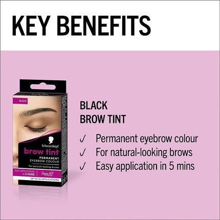 Schwarzkopf Brow Tint Black 17ml