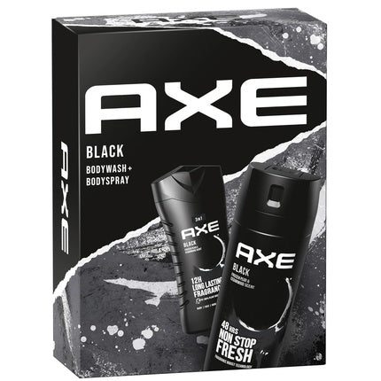 Ax Black Gift Set with Body Spray and Shower Gel