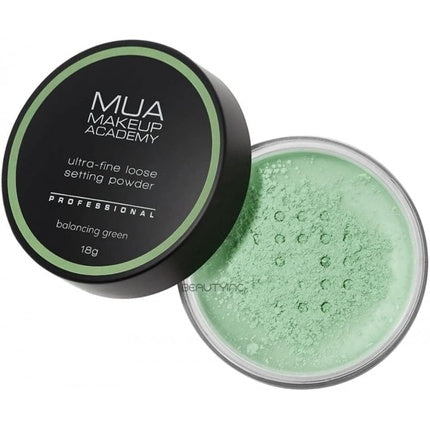 MUA Make Up Academy Professional Loose Setting Powder Banana Green Translucent