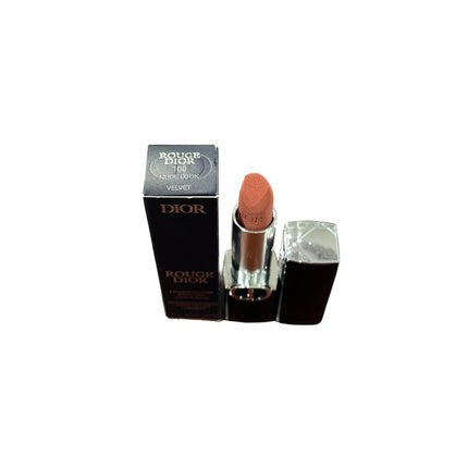 Dior Rouge Couture Colour Lipstick Floral Lip Care 100 Nude Look Velvet 3.5g