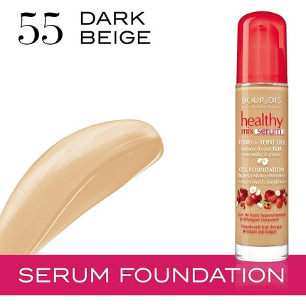 Bourjois Healthy Mix Serum Light Coverage Liquid Foundation 30ml 55 Dark Beige