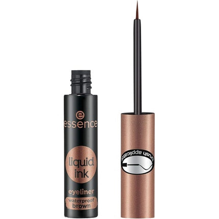 Essence Cosmetics Liquid Ink Waterproof Eyeliner Brown with Brush