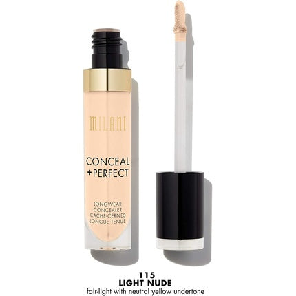 Milani Conceal + Perfect Longwear Concealer 5g 115 Light Nude