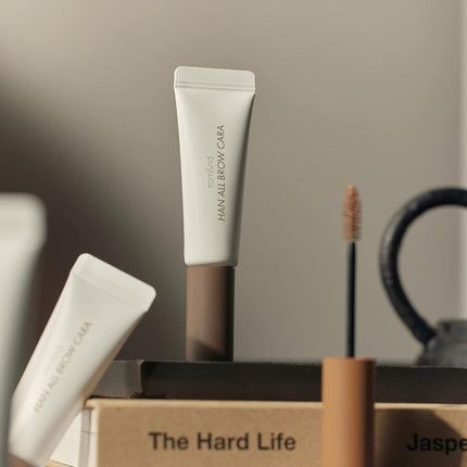 Rom&nd Han All Brow Cara 9g 01 Grace Taupe Tinted Eyebrow Mascara Long Lasting Eyebrow Fixing Defining Shape & Fill Brows Natural Looking Brows Liquid Eyebrow Makeup Volumizing K-Beauty