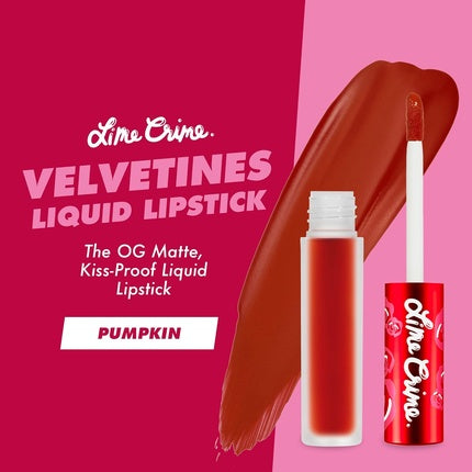 Lime Crime Velvetines Liquid Matte Lipstick Pumpkin Brick Red