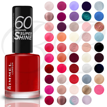 Rimmel 60 Seconds Nail Polish Varnish 8ml Super Shine