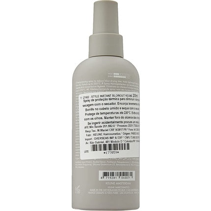 Keune Style Instant Blowout Heat Protection Spray 200ml