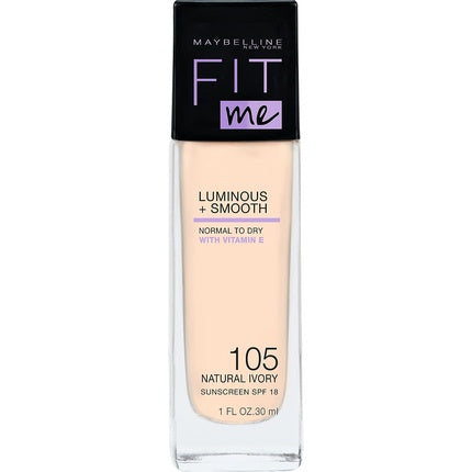 Maybelline Fit Me Luminous + Smooth Foundation 105 Natural Ivory 30ml