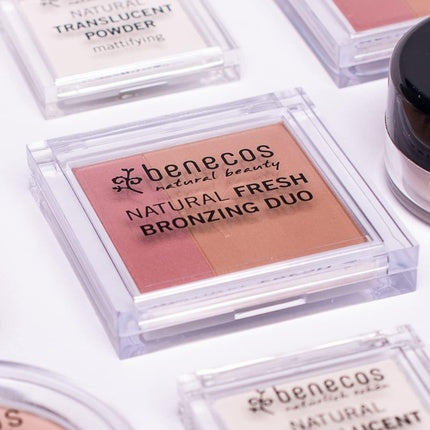 Benecos Natural Cosmetics Fresh Bronzing Duo Pressed 2-in-1 Bronzer Vegan