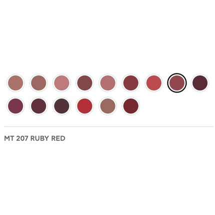 Radiant Professional Advanced Care Lipstick Ultra Nourishing Moisturizing Long Lasting Lipstick With Vitamin E UVA UVB Filters Matte Ruby Red 207