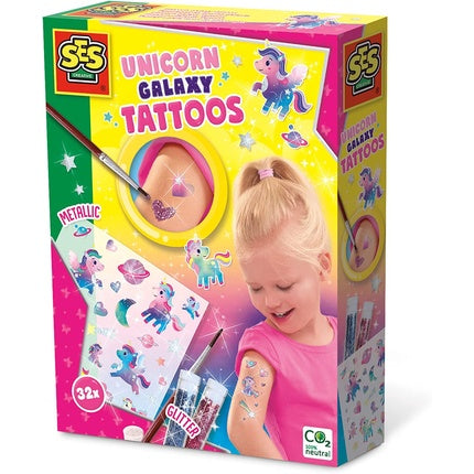 SES Galaxy Unicorn Tattoos