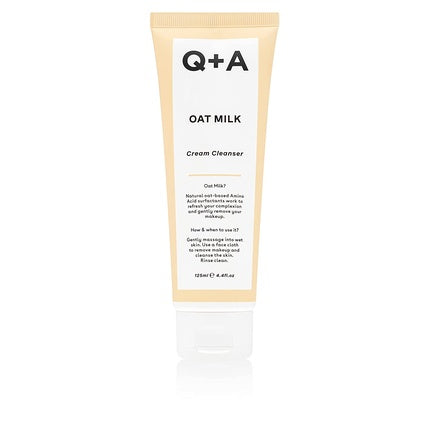 Q+A Oat Milk Cream Cleanser Moisturizing Face Cleanser for Gentle Makeup and Impurity Removal 125ml