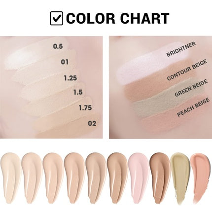 THE SAEM Cover Perfection Tip Concealer Liquid Multi-Use Full Coverage Makeup 0.2 fl.oz. 0.23 Fl Oz Ice Beige