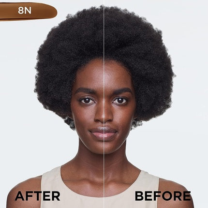 L'Oreal Paris True Match Liquid Foundation Skincare Infused with Hyaluronic Acid SPF 17 30ml 8N Cappuccino