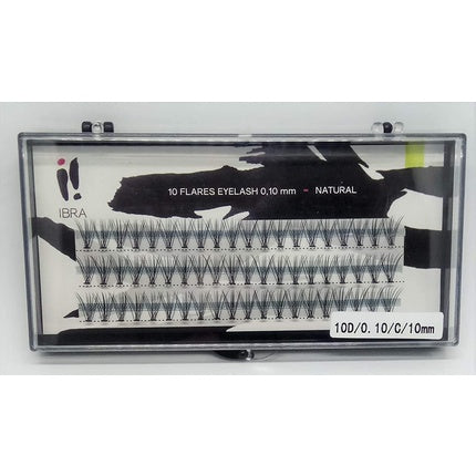 Ibra Artificial Eyelash Clusters 0.10 C-10mm